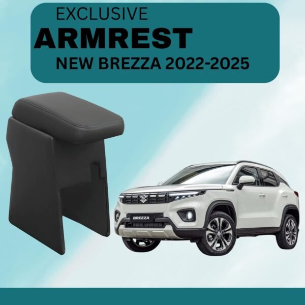 PABLA Premium Car Center Armrest for New Brezza 2022 to 2026 | Comfort & Storage