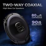 BASSOHOLIC BLSP06 6" 2 Way Coaxial Car Speakers | High Bass & Crystal Clear Sound - Image 5